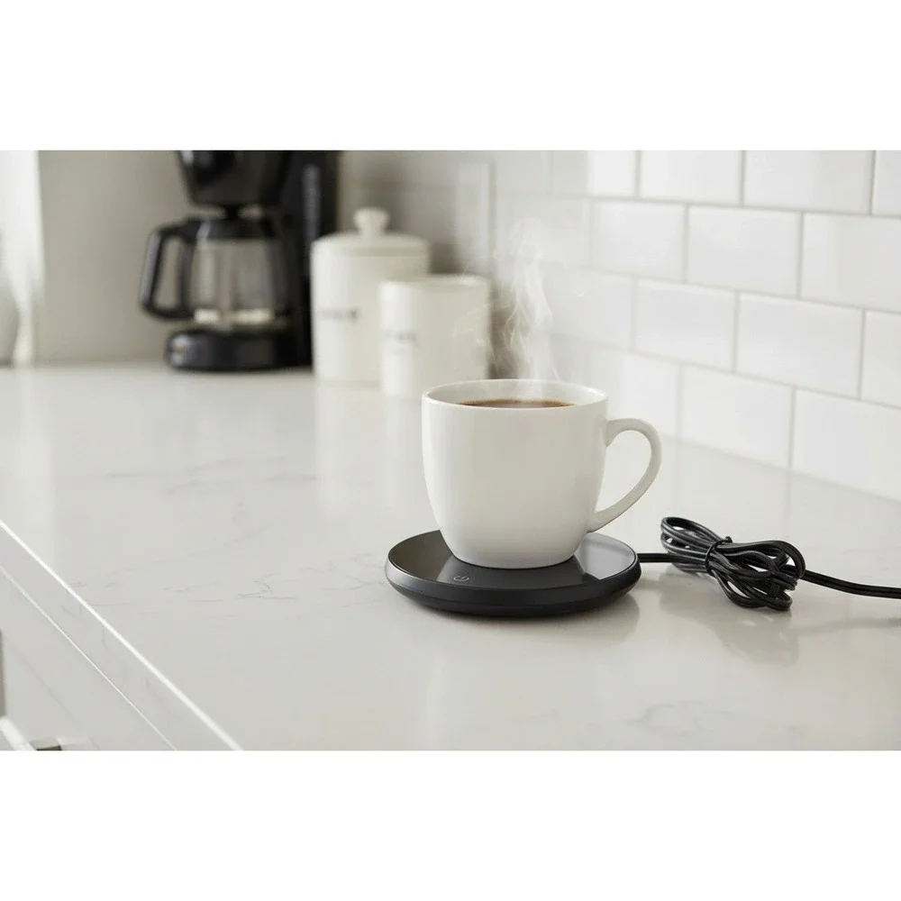 Electric‎ Coffee Mug Warmer Desktop Beverage Tea Heater Black DS1123 20W